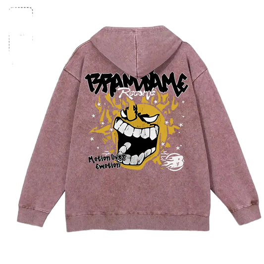 Aurora Wear"Brandname Records Angry Sun"Hoodies,