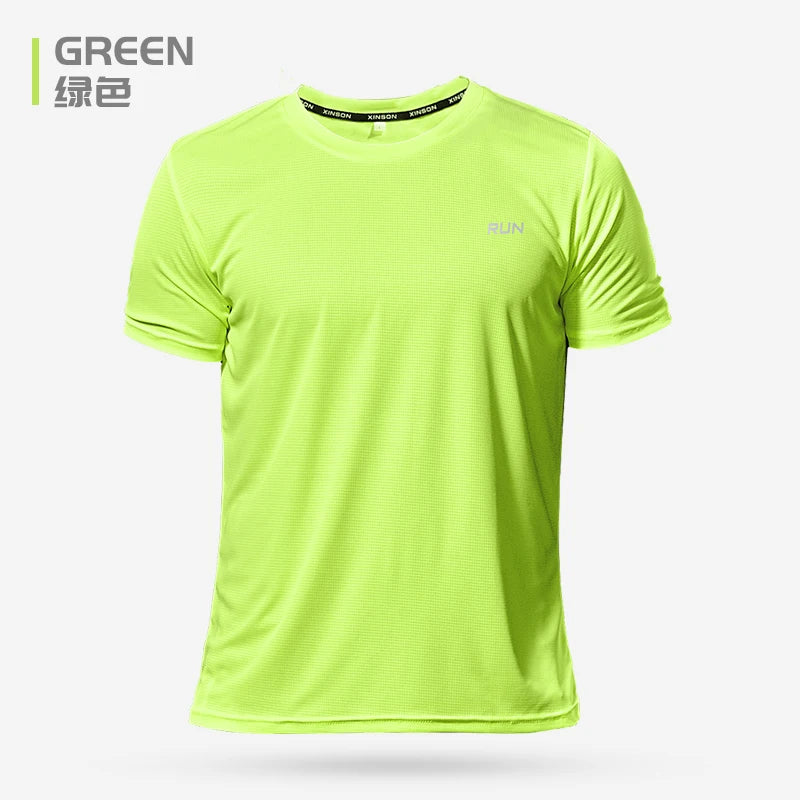 Men 's Fitness Gym T Shirts 2020 Shirt Homme Running Men Designer Quick Dry T-Shirts Running Slim Fit Tops Tees Sport Muscle Tee