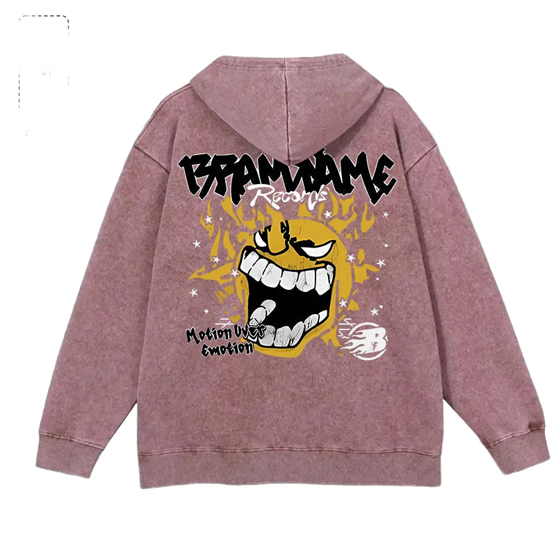 Aurora Wear"Brandname Records Angry Sun"Hoodies,