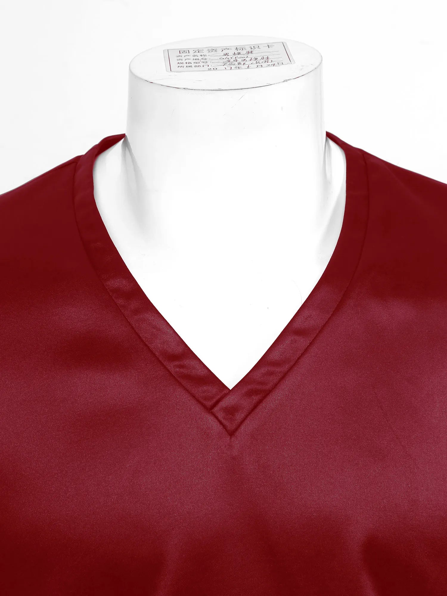 Mens Satin Sleepwear Tops Night Shirt Nightgown Pajamas Dress Short Sleeve Underwear Homewear Sides Split Sleep Tops Nightwear