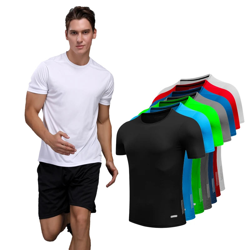 Aurora Wear T Shirts Men Slim Workout