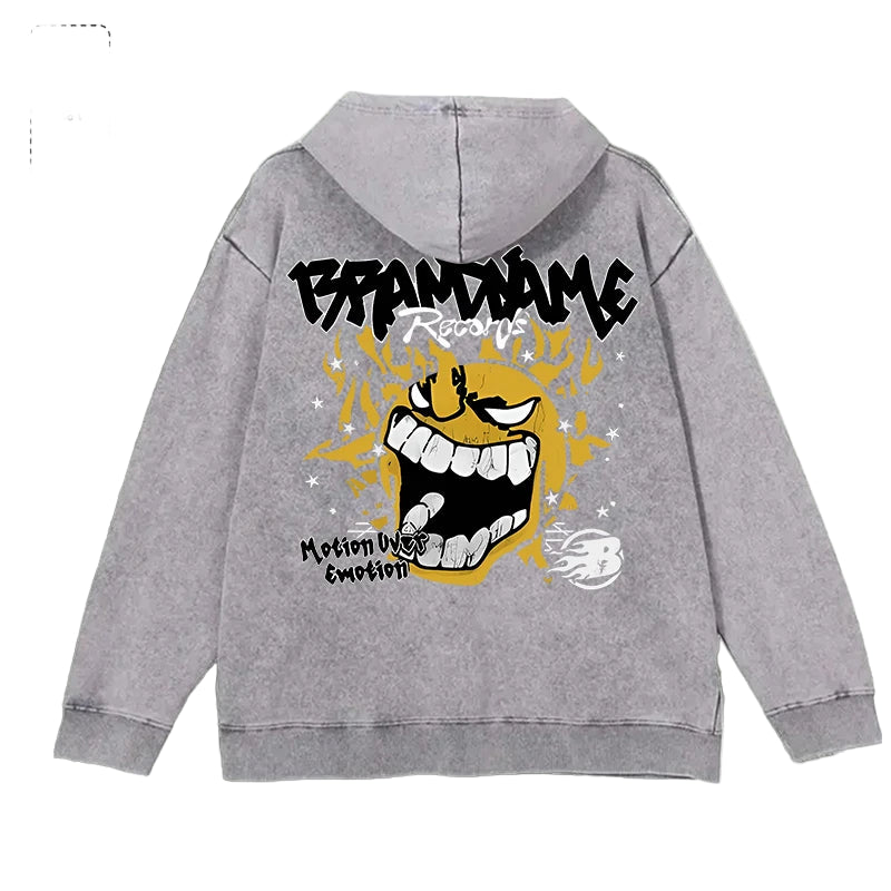 Aurora Wear"Brandname Records Angry Sun"Hoodies,