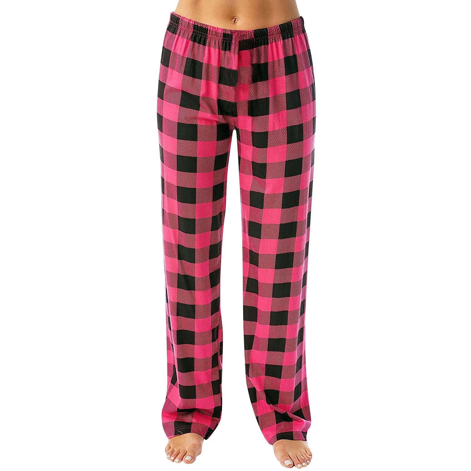 Women Pants Plaid Cotton Loose Ladies Pajama Pants Pyjama Trousers Men Sleep Bottoms Lounge Wear Sleep Lounge Pants Bottoms