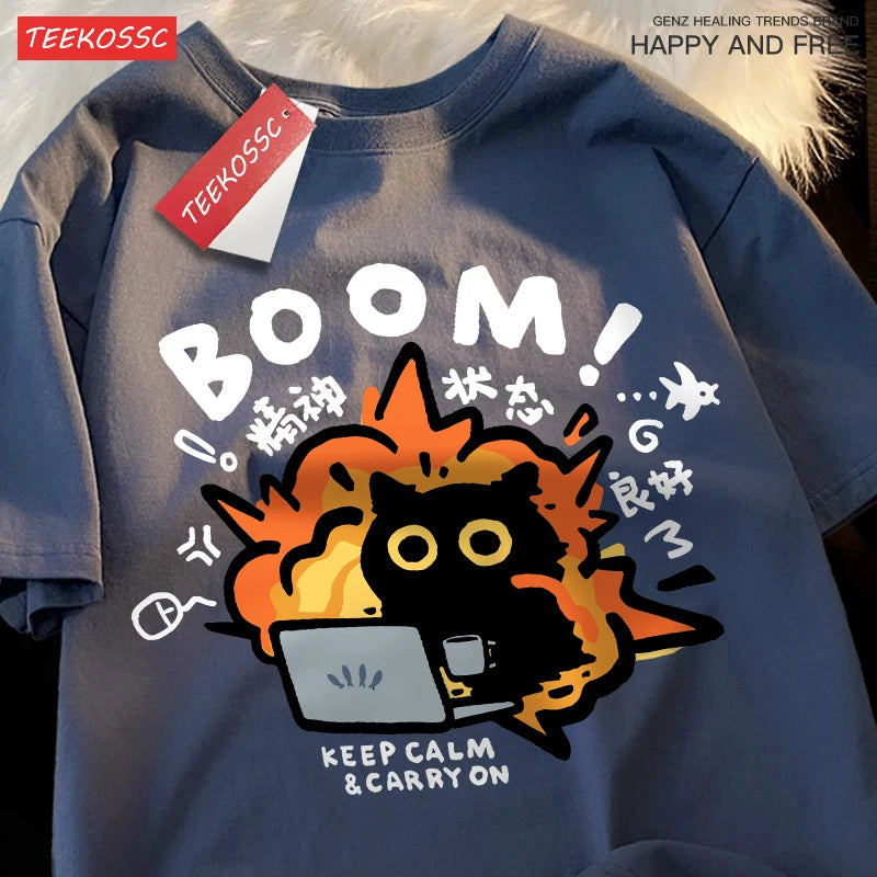 Aurora Wear Women's T shirts Boom Casual