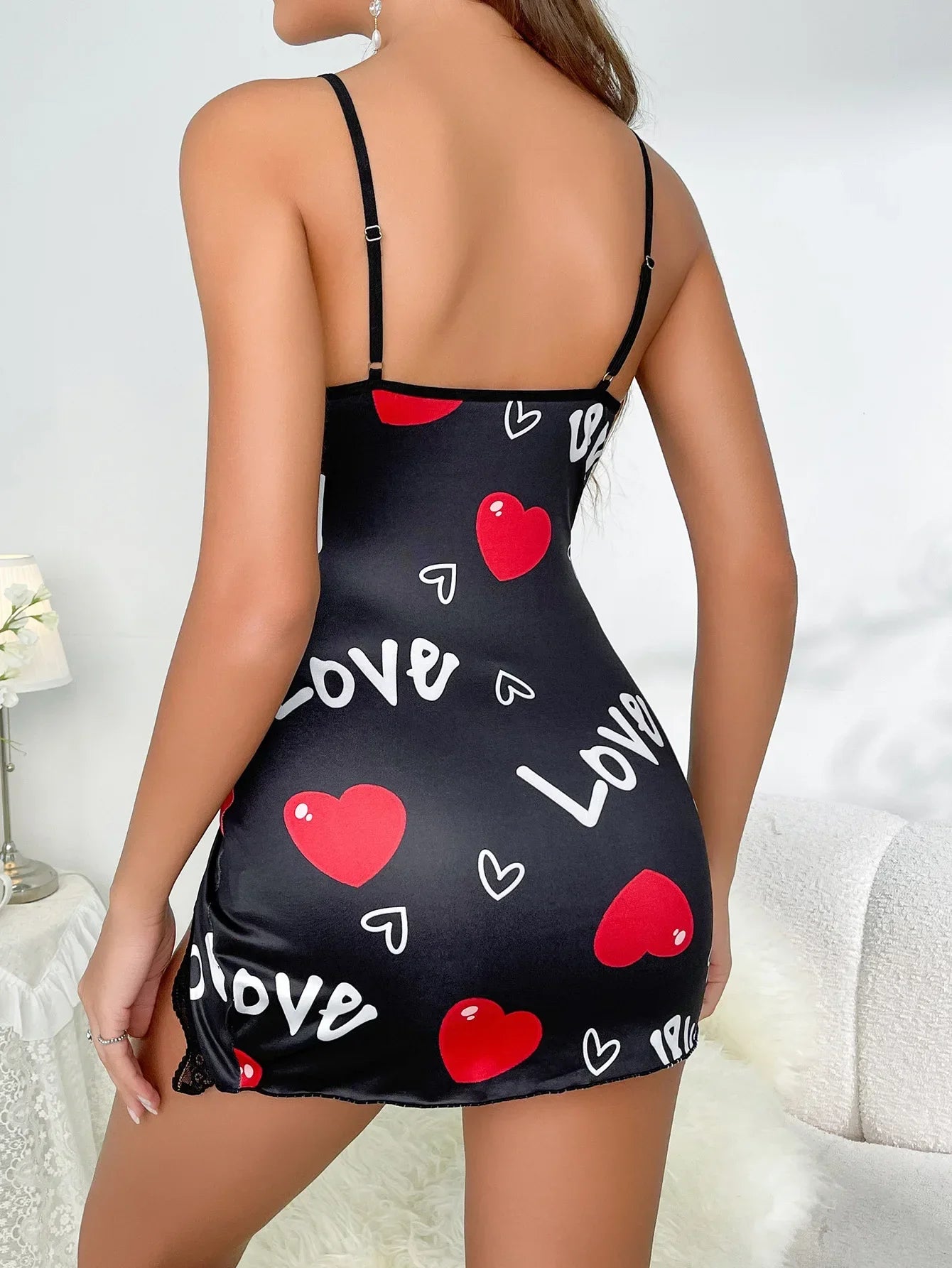 Aurora Wear Women Lingerie Love Backless Dress