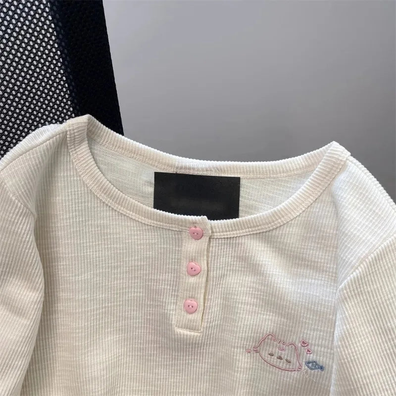 Aurora Wear T-shirts Women Korean Style Chic