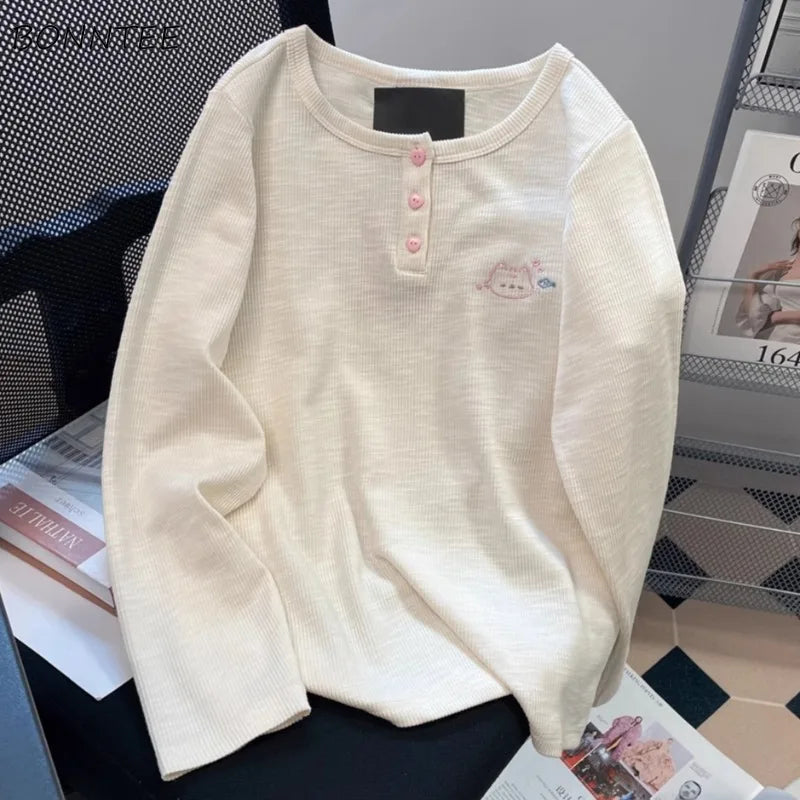 Aurora Wear T-shirts Women Korean Style Chic