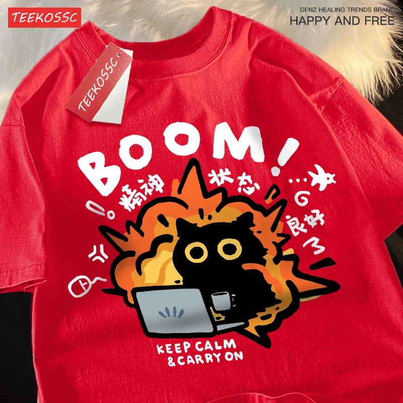 Aurora Wear Women's T shirts Boom Casual