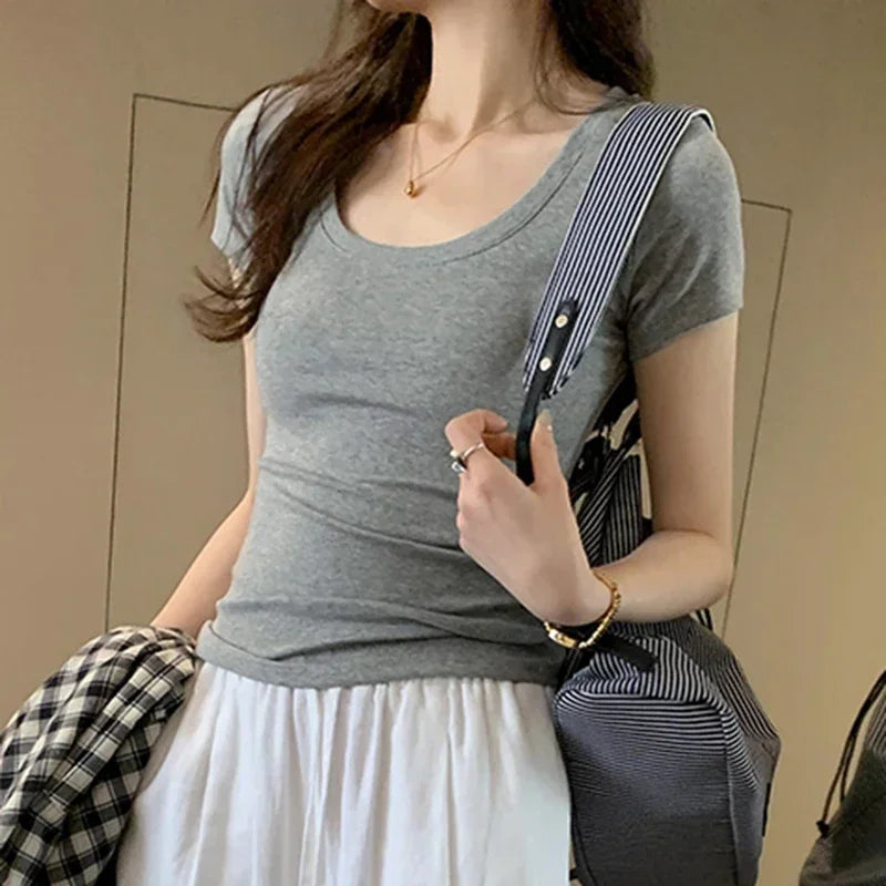 Aurora Wear T Shirt For Women Slim Basic