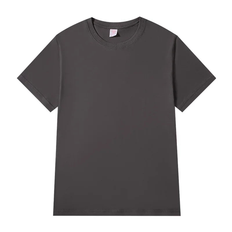 Women T-shirts 2025 Tops Solid Short Sleeve Loose O-neck  Cotton Casual Ladies Shirts Harajuku Korean Summer Woman Tshirts