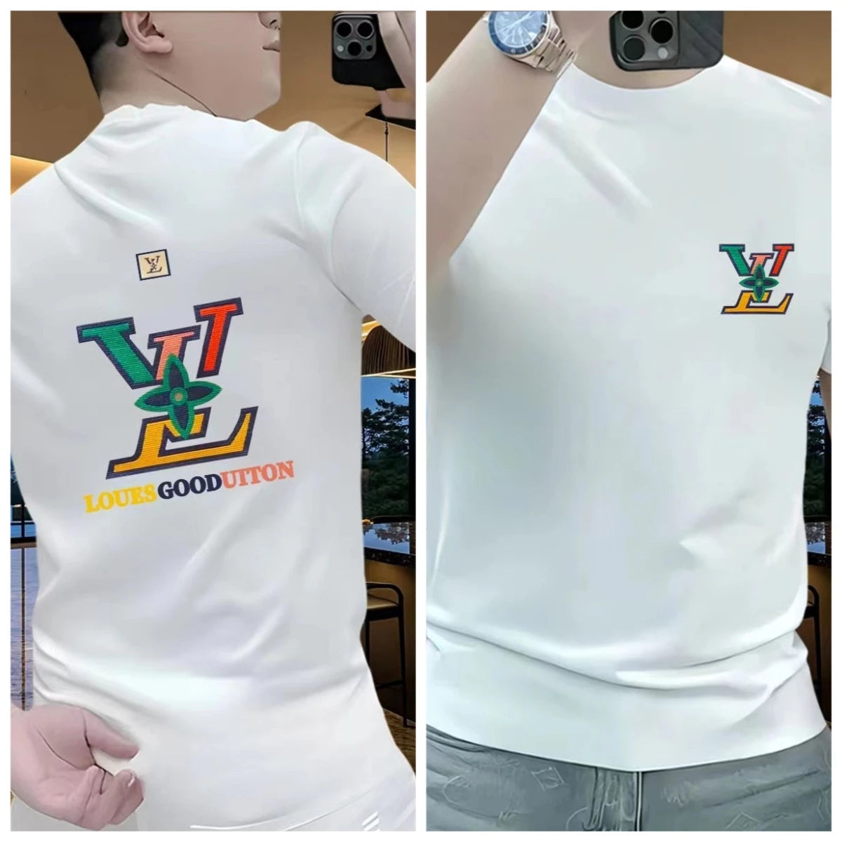 High-quality printed loose short-sleeved T-shirts for men and women from popular autumn and winter brands in 2025