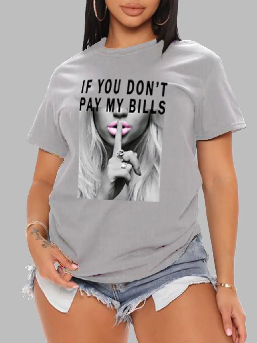 Aurora Wear Women's T-shirt Meme Printed