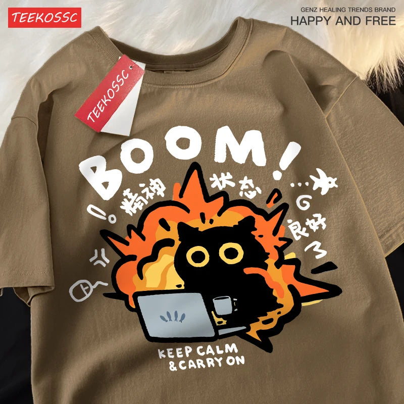 Aurora Wear Women's T shirts Boom Casual