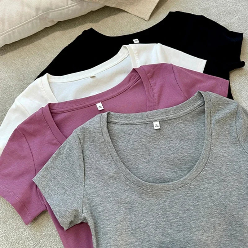 Aurora Wear T Shirt For Women Slim Basic