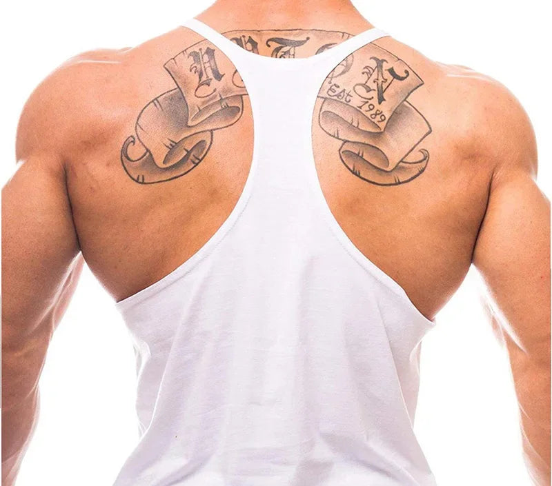 Gym Man Workout Bodybuilding Shirt Men Singlets Stringer Undershirt Vests Tank Top Vest Men's Brand Clothes Clothing Muscle Gyms