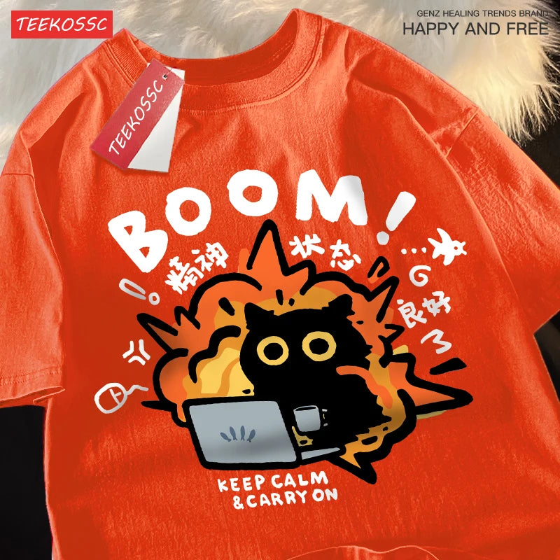 Aurora Wear Women's T shirts Boom Casual