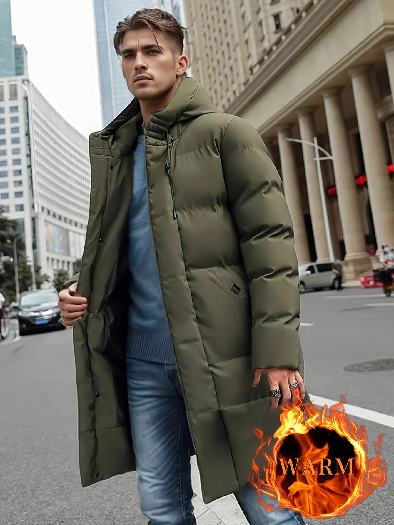 Aurora Wear Men's -Padded Jacket - Windproof