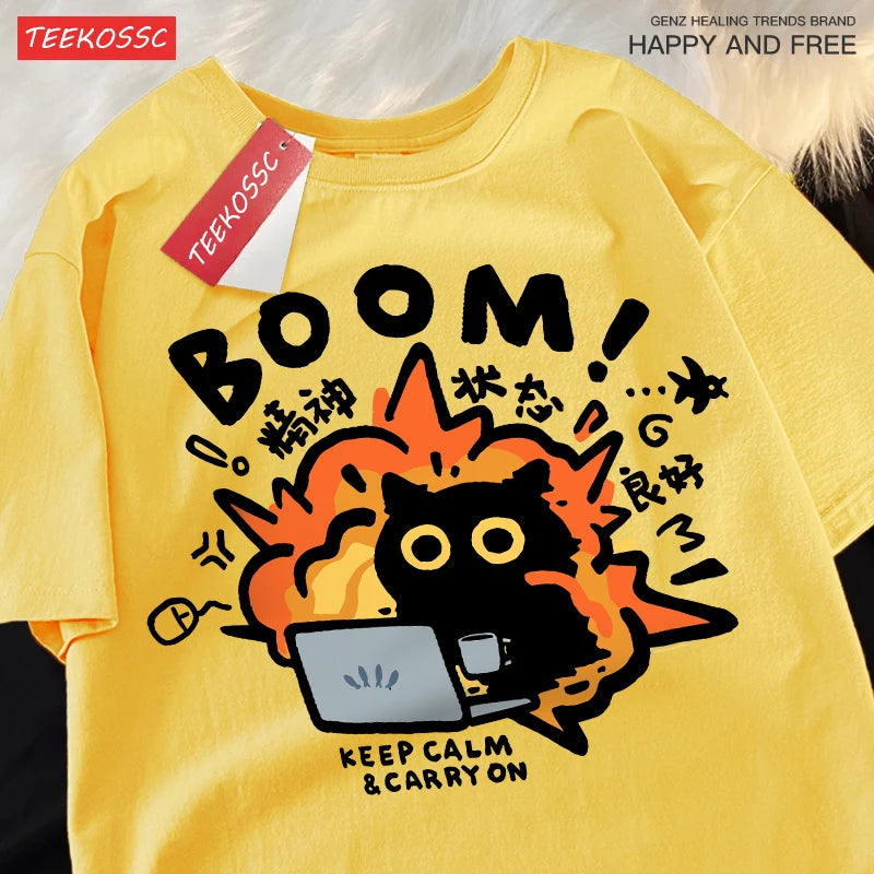 Aurora Wear Women's T shirts Boom Casual