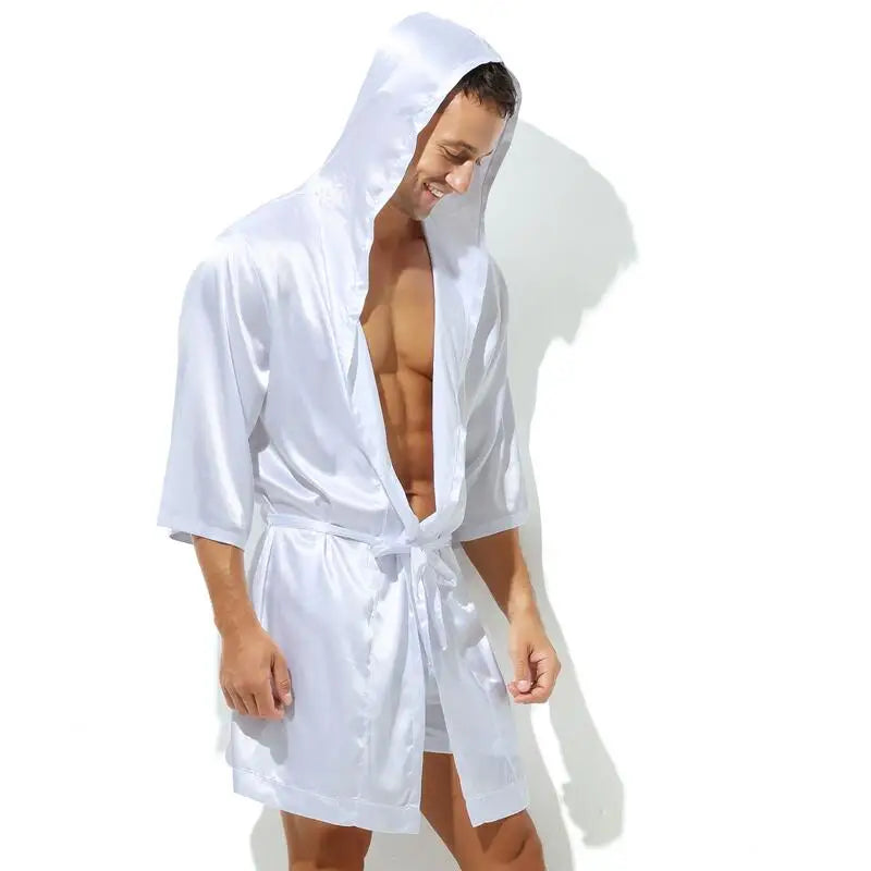 Aurora Wear Men Soft Silky Nightgown