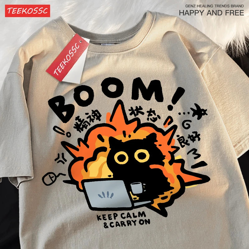 Aurora Wear Women's T shirts Boom Casual